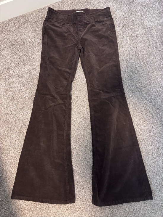 Free People Pants - Women's Dark Brown Corduroy Flare Pants Free People 28